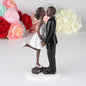 Humorous Wedding Couple Cake Figurine