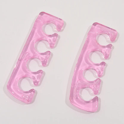 2Pcs/set Soft Silicone Finger Toe Separator Manicure Pedicure Tool