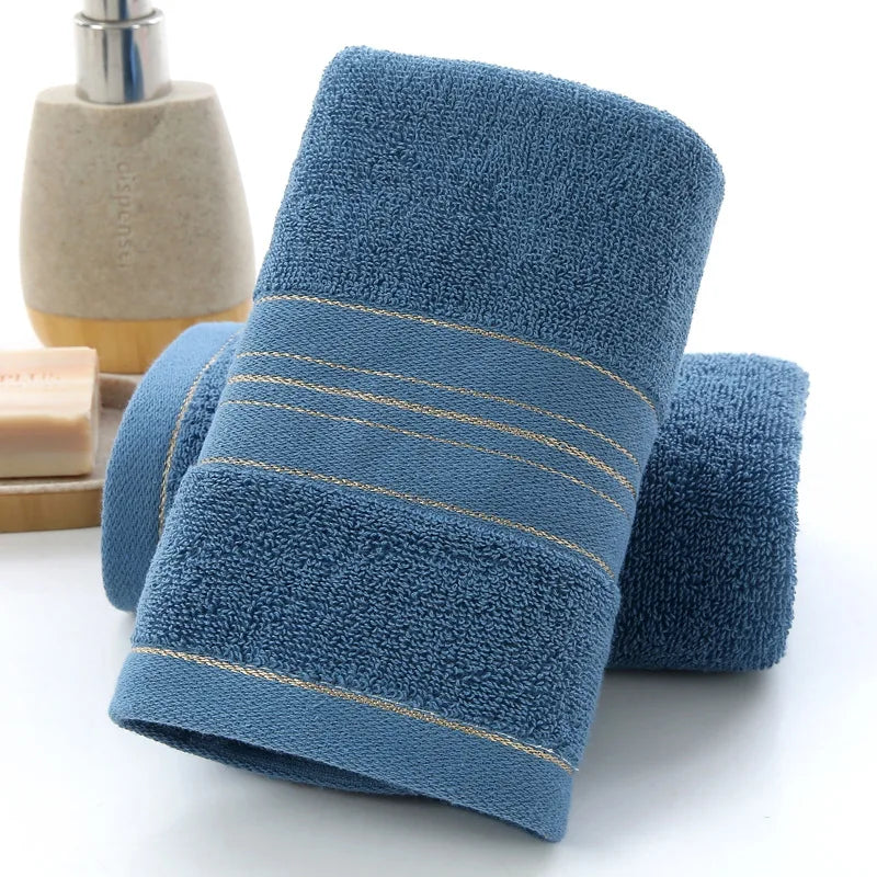 1PCS 33cmX73cm Blue Brown Red Yellow Thickened Pure Cotton Household Daily Necessities Bathroom Towels