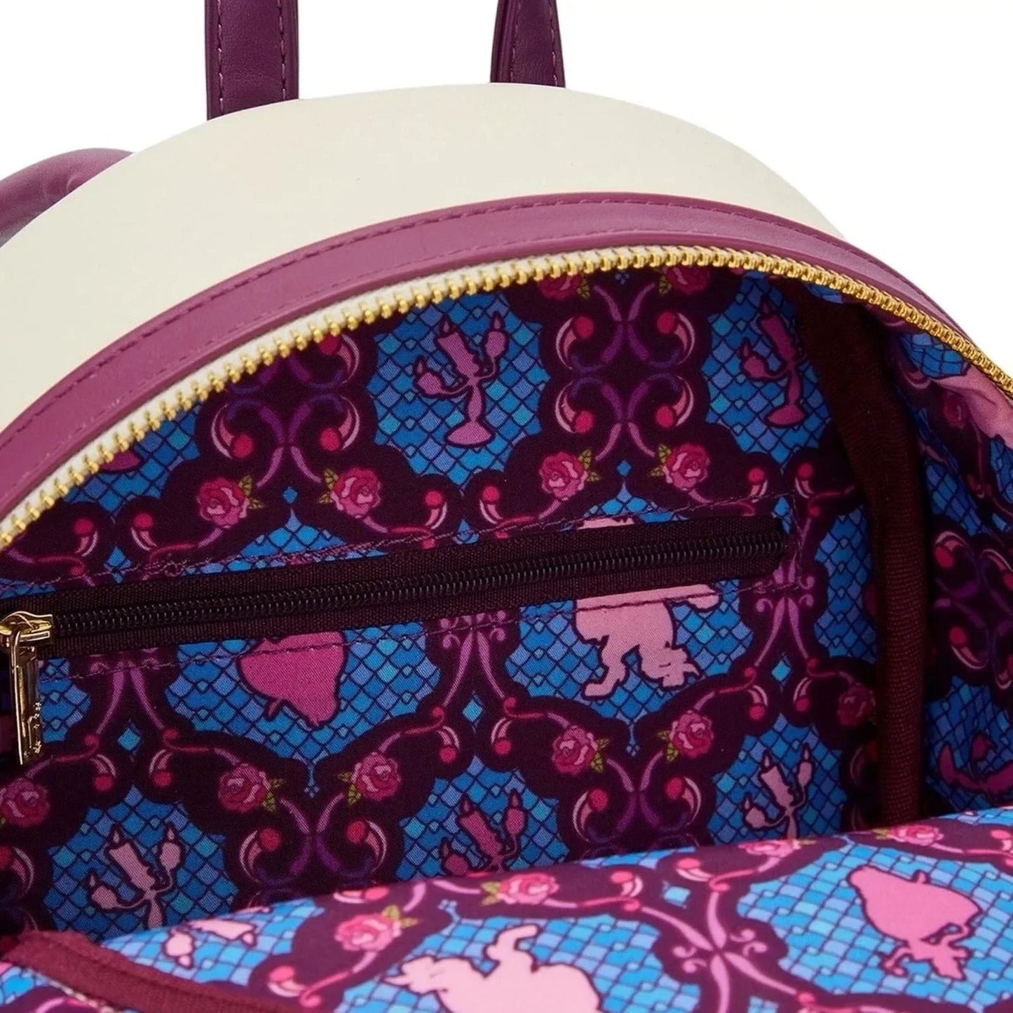 Belle Stained Glass Portrait Mini Backpack