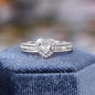 Romantic Heart Shaped Women Ring Gold Color/Silver Color Jewelry with Shiny CZ