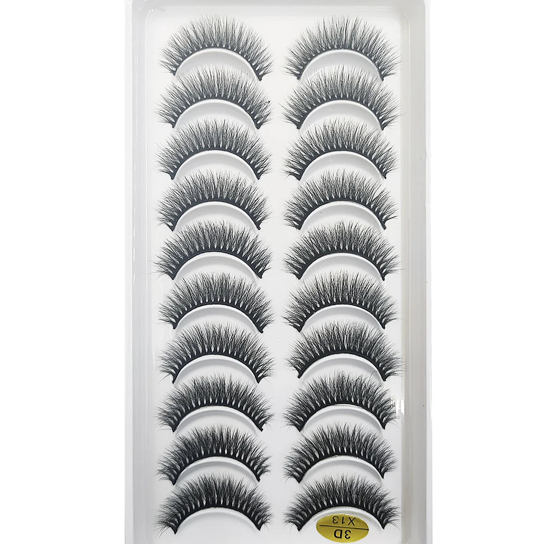 10 Pairs of Natural 3D Mink Lashes
