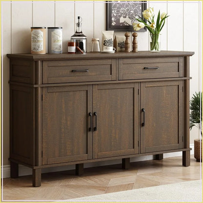 55" Farmhouse Buffet Cabinet – Brown