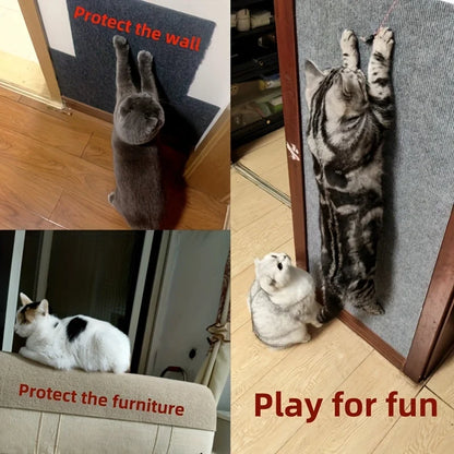 Wall Mounted Cat Scratching Pad Non slip Self adhesive Cat Scratching Board- Furniture Protector