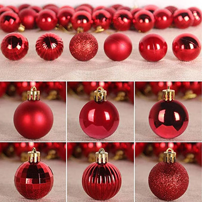 36/24pcs 40mm Merry Christmas Balls Christmas Tree Hanging Ball Ornaments Christmas New Year Party Home Decoration