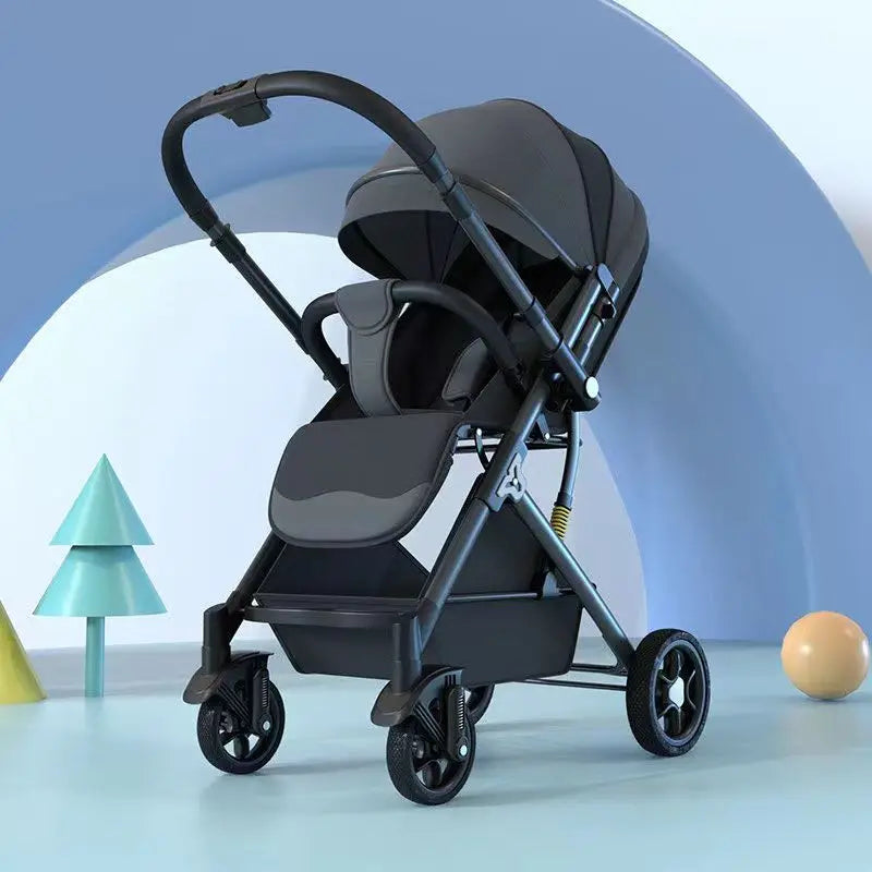 Lightweight Two‑Way Baby Stroller – High‑Landscape Newborn Four‑Wheel