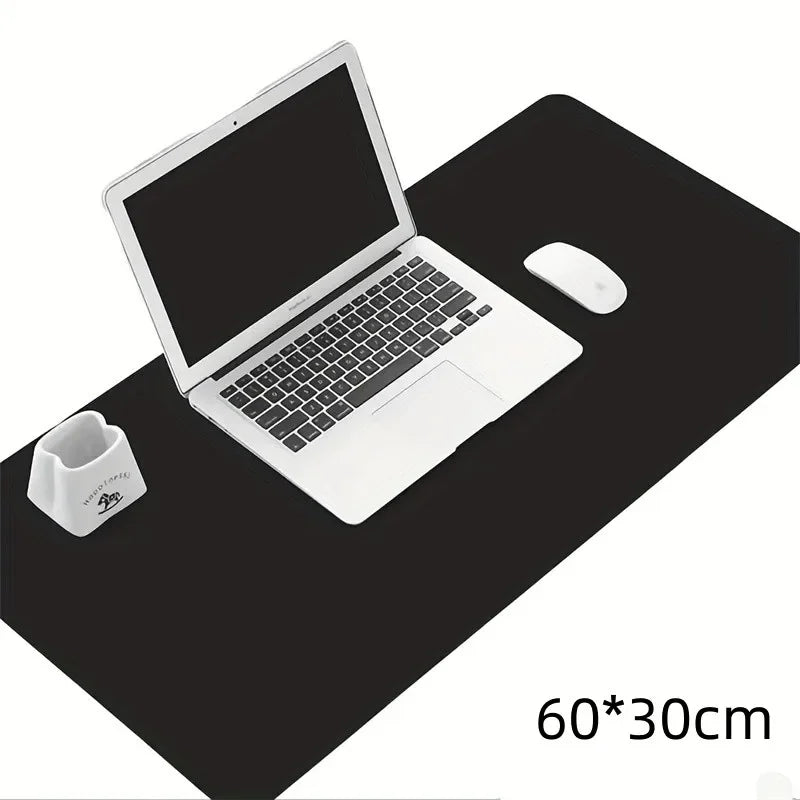 Large 600×300mm PU Leather Desk Protector – Waterproof Office Keyboard Pad & Gaming Mousepad