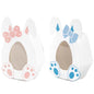 10/20pcs Easter Egg Candy Cookie Boxes Pink Blue Carton Bunny Shape Boxes for Spring Easter Party Gift Packing Boxes Decorations