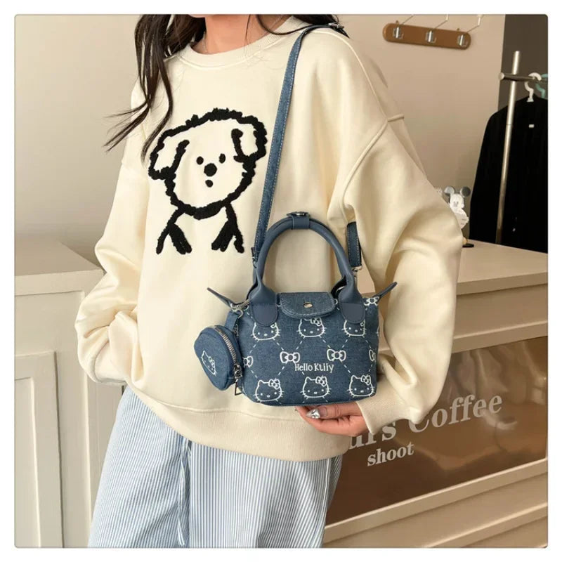 Hello Kitty Mini Dumpling Shoulder Bag   Cute Cartoon Crossbody