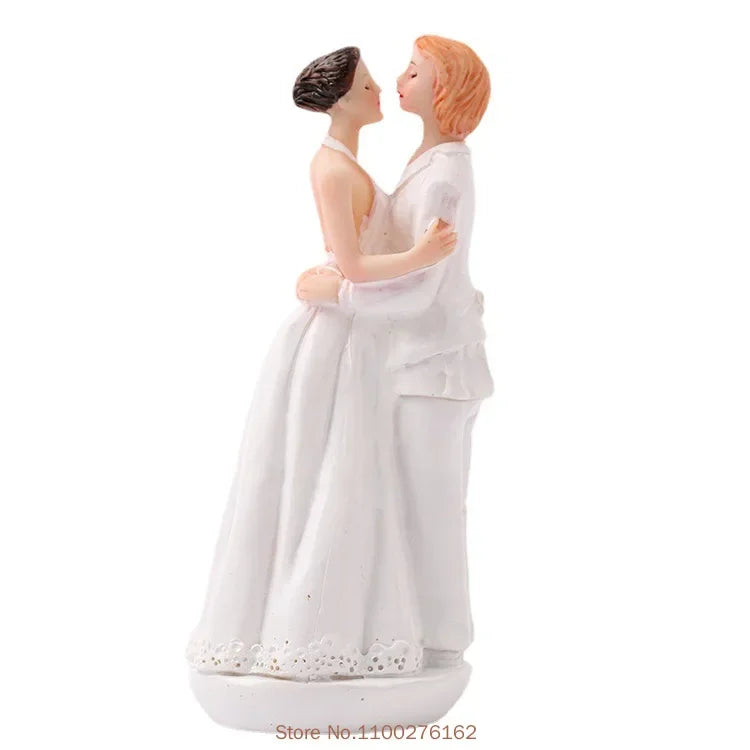Wedding Couple Resin Cake Figurine
