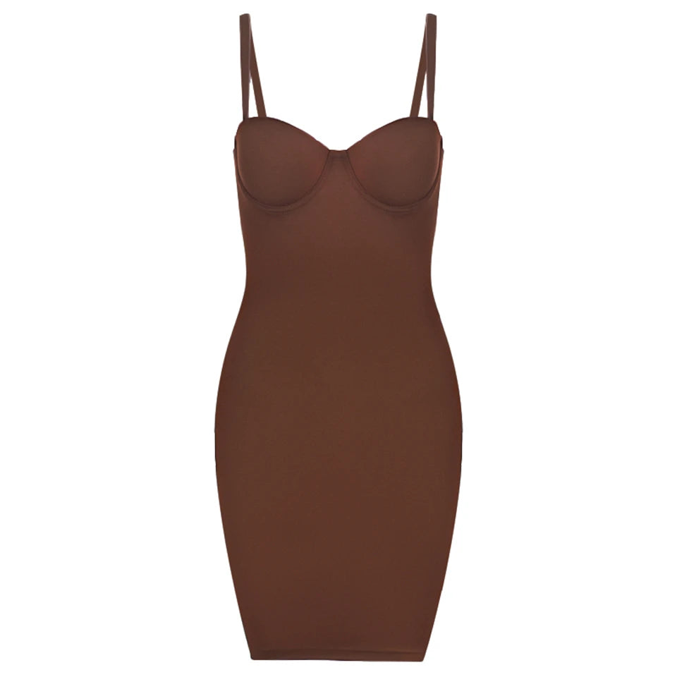 Red Slimming Shapewear Dress