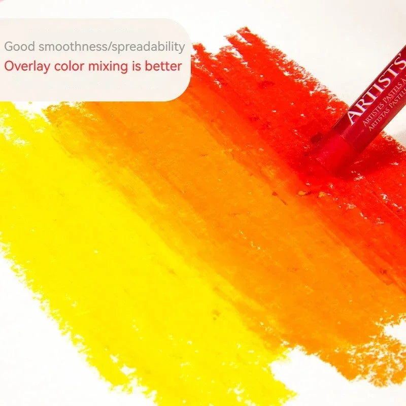 Oil Pastel Soft Stick Set – 25/50‑Color Artist Washable Non‑Toxic Round Pastels