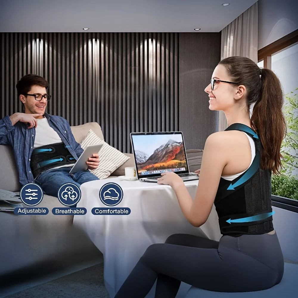 Shoulder Straightener for Upper & Lower Back Pain — Postura Support Belt