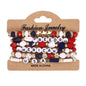 4th of July Independence Day St.Patrick’s Day Bracelets for Women Girls Charm Bracelet Beaded Stretch Bracelet