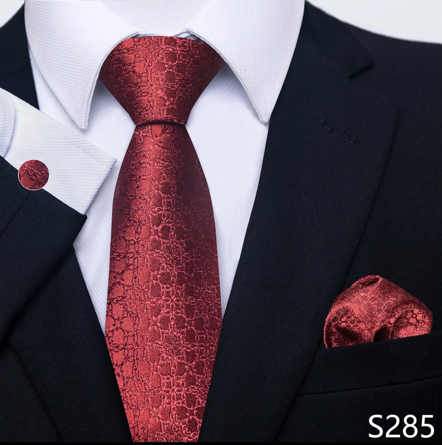 Silk Tie Pocket Squares Necktie Suit Accessories