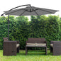 10FT Cantilever Patio Umbrella with Tilt — UV Protection