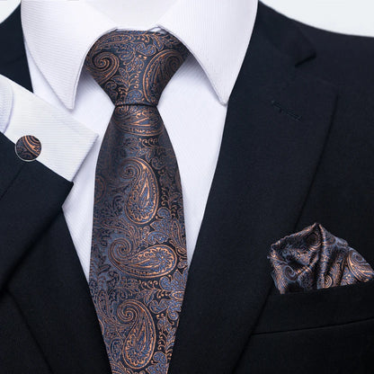Silk Tie Pocket Squares Necktie Suit Accessories