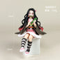 Hot Anime Demon Slayer Sit Eating High Quality Rice Figure All Style Tanjirou Nezuko Kyoujurou Tengen Tokitou Muichirou Figurine