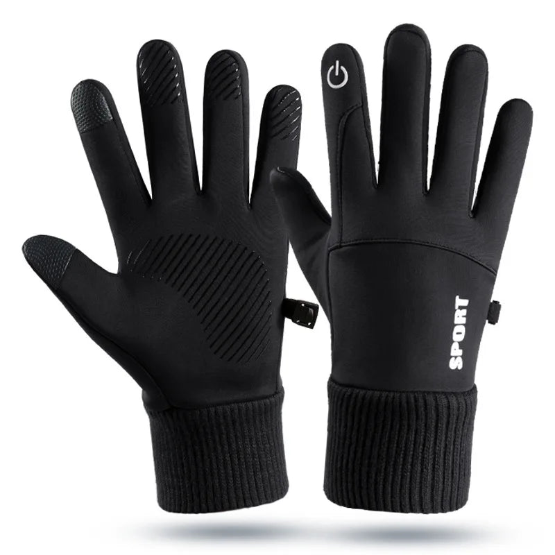 Winter Warm Full Fingers Waterproof Touch Screen Fleece Gloves