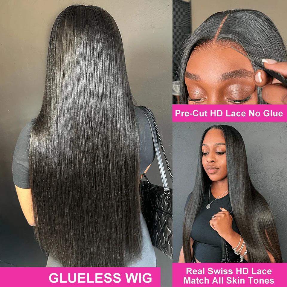 28" Ready‑To‑Go Glueless HD Lace Wig (13×4 / 13×6 · Bone Straight · Brazilian Human Hair)
