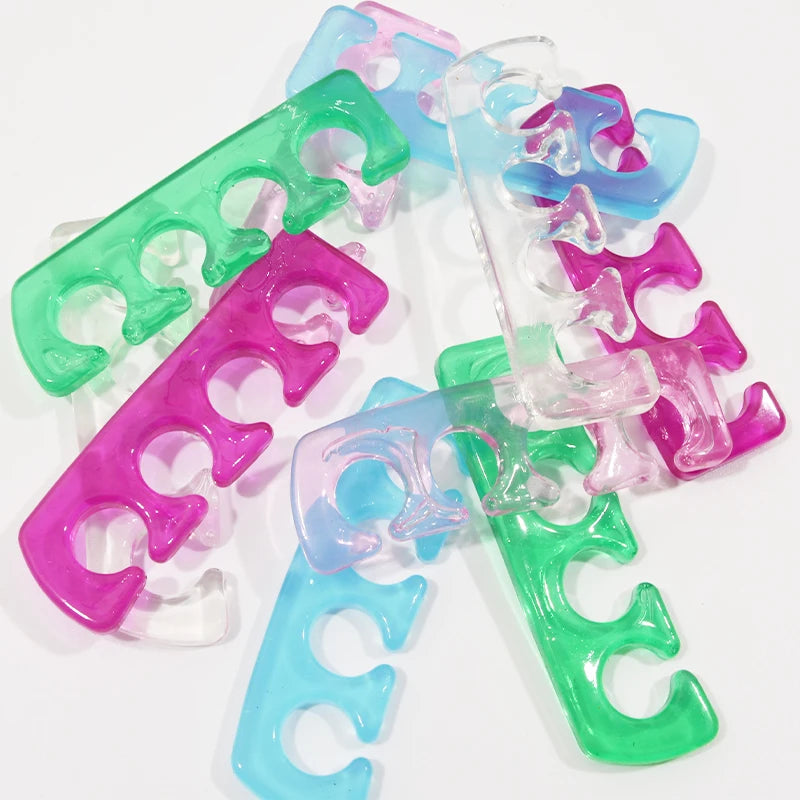 2Pcs/set Soft Silicone Finger Toe Separator Manicure Pedicure Tool