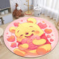 Winnie the Pooh Cute Cartoon Print Round Carpet.Bedroom,Balcony,Entry Door,Sofa,Chair Non-slip Mat.Gift,Picnic,Home Decorat,Rug