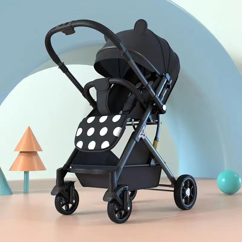Lightweight Two‑Way Baby Stroller – High‑Landscape Newborn Four‑Wheel