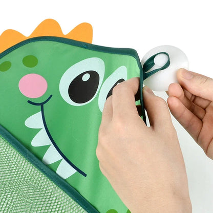 Baby Bathtub Dinosaur Suction Hanging Bag Basket Mesh for Toys Organizer