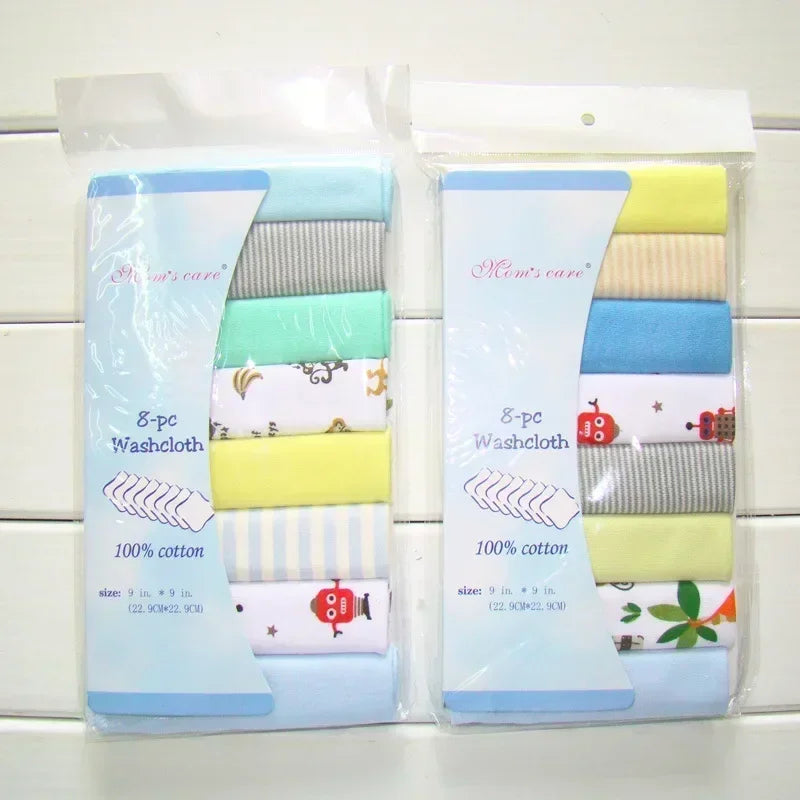 5/8 Pcs/Set Cotton Newborn Baby Towels Saliva Towel Nursing Towel