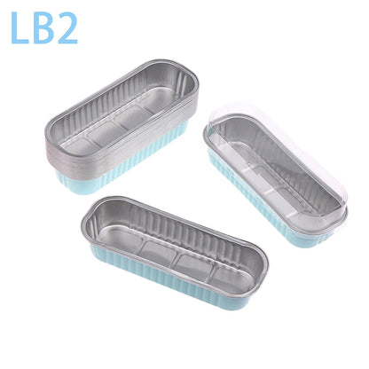 10‑Pack Mini Loaf Pans (With/Without Lids) – 6.8oz Aluminum Foil Bread & Muffin Containers