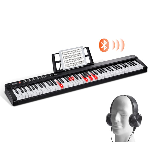 SucceBuy 88‑Key Digital Piano – Semi‑Weighted Full‑Size Portable Electric Keyboard, 1000 Tones for Beginners