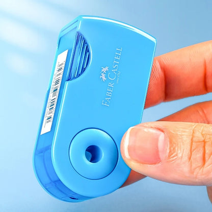 Mini Pencil Sharpener Single Double Hole Black/Red/Blue