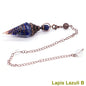 Crystal Healing Stone Quartz Pendulums Spiritual Hexagonal Pointed Resin Witchcraft Supplies Balancing Accessories Divination