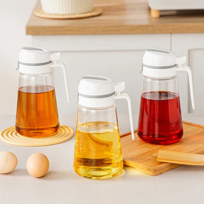 Auto Flip Syrup-Cooking Oil Dispenser Bottle