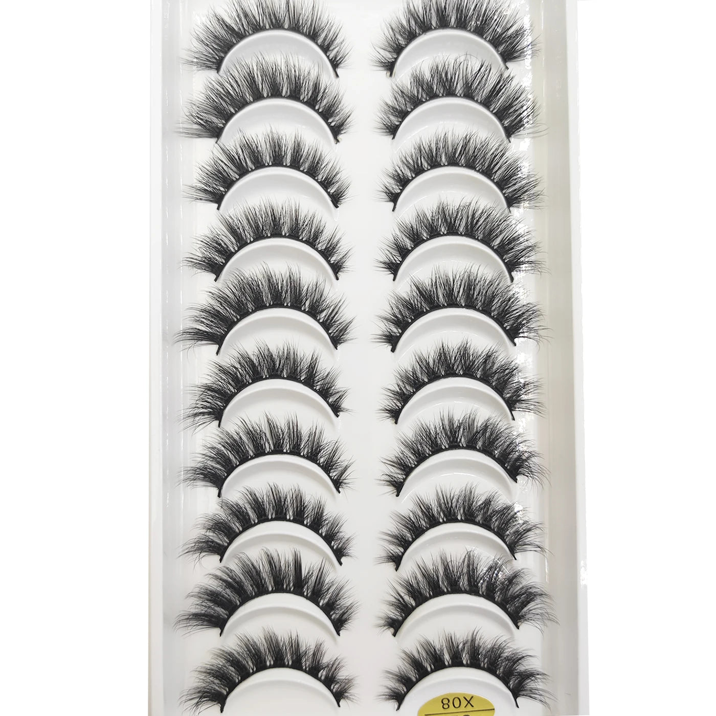 10 Pairs of Natural 3D Mink Lashes