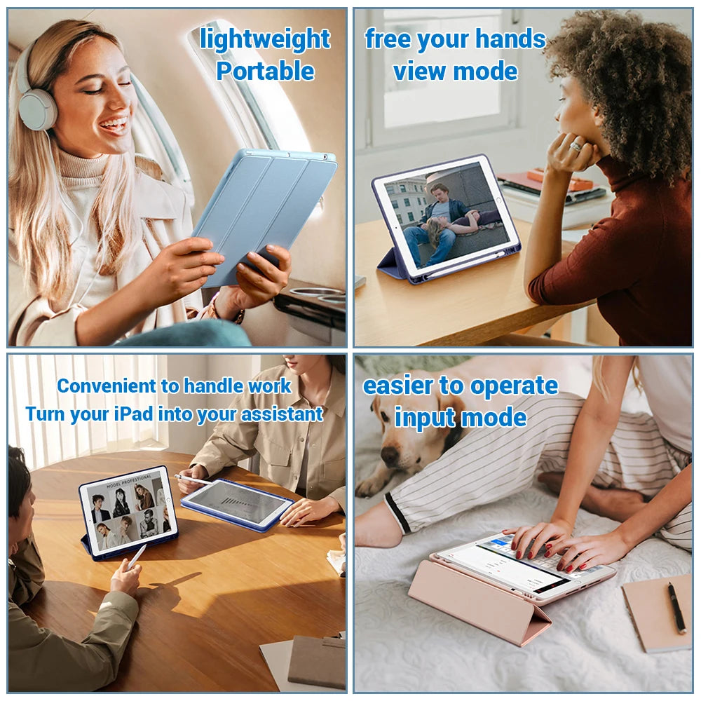 iPad Case with Pencil Holder (Pro/Air/Mini Models)
