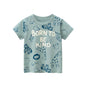 2-8 Years Summer Children Boys T-shirts Cartoon Printed Letter Baby Boy Short Sleeve Tops Kids T Shirts Toddler Clothes