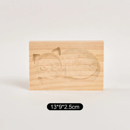 Wooden Cookie Mold Cutter Wooden Gingerbread Cookie Moulds DIY Shortbread Pastry Mold Bakery Gadgets Kitchen Baking Accessories