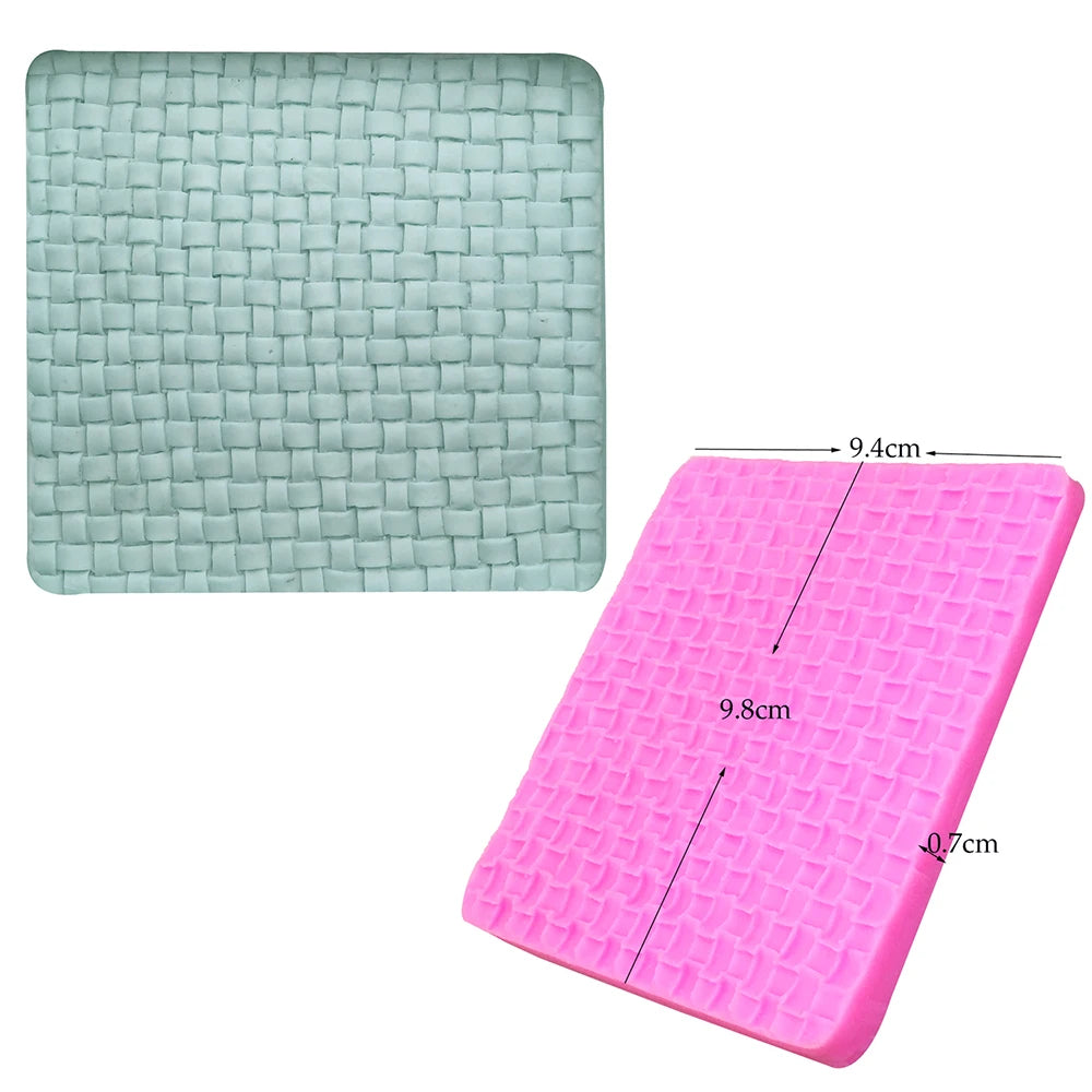Texture Molding Silicone Molds for Fondant Cake Decorating Molded