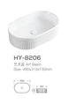 Creative White Ceramic Round Bathroom Sink