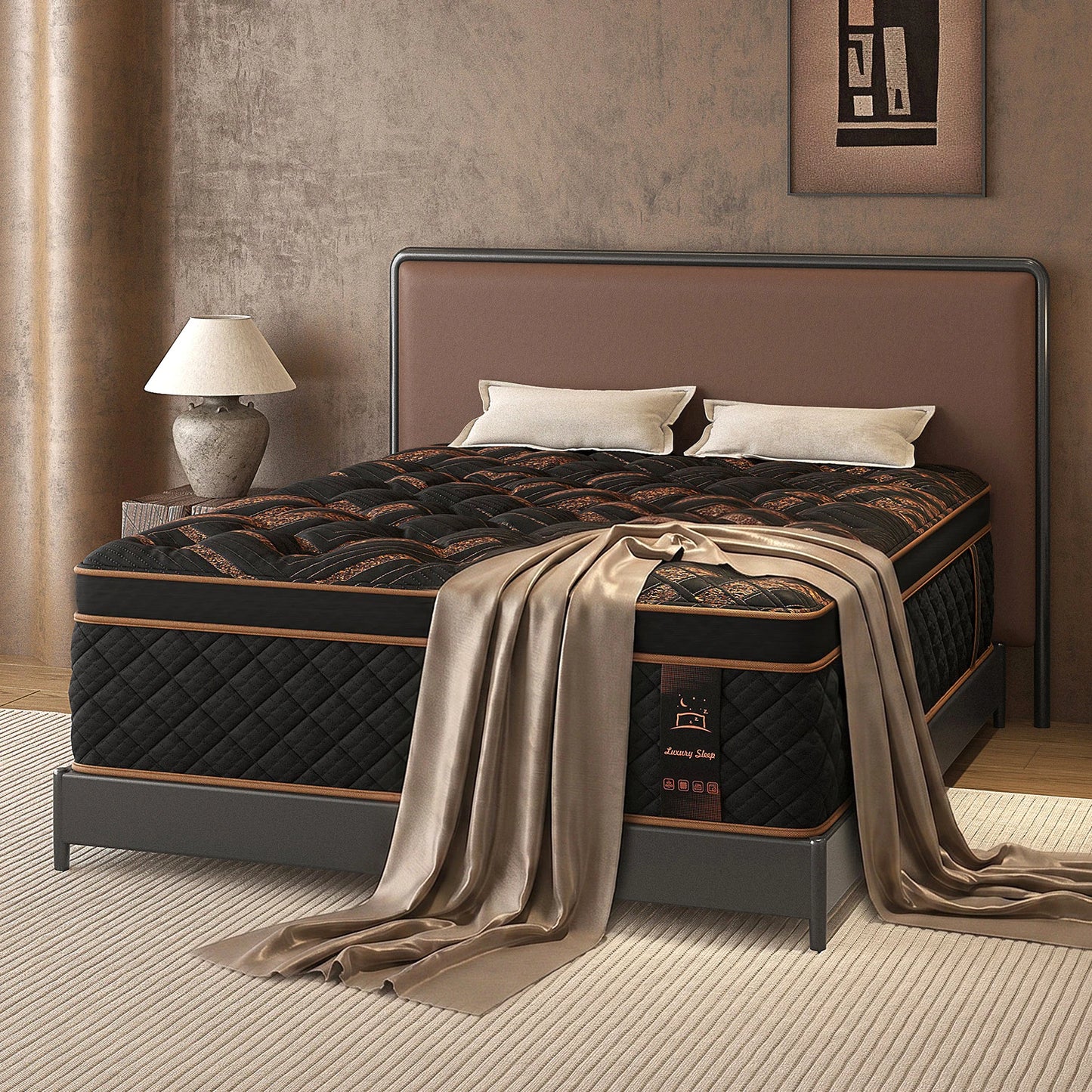 12/14" Hybrid Gel Memory Foam Mattress — Medium Firm, Motion‑Isolating