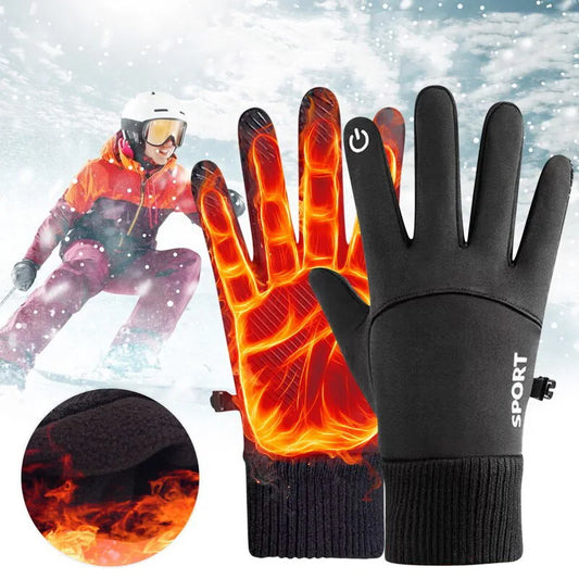 Winter Warm Full Fingers Waterproof Touch Screen Fleece Gloves