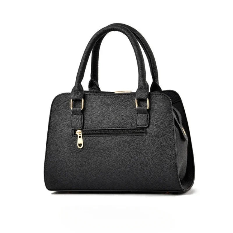 Women’s Large PU Shoulder Bag – Portable Bucket Crossbody Tote