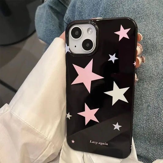 Colorful Stars Phone Case  For Iphone 16 Pro Max TPU Case Minimalism Cute Personality For IPhone 14 13 12 15 Pro Covers