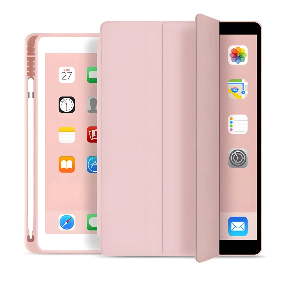 iPad Case with Pencil Holder (Pro/Air/Mini Models)