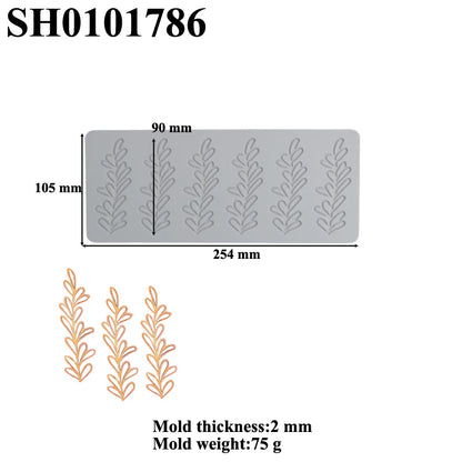Meibum Fruit and Leaves Design Cake Lace Mat Sugarcraft Silicone Molds Fondant Cake Moulds Dessert Decorating Tools Bakeware