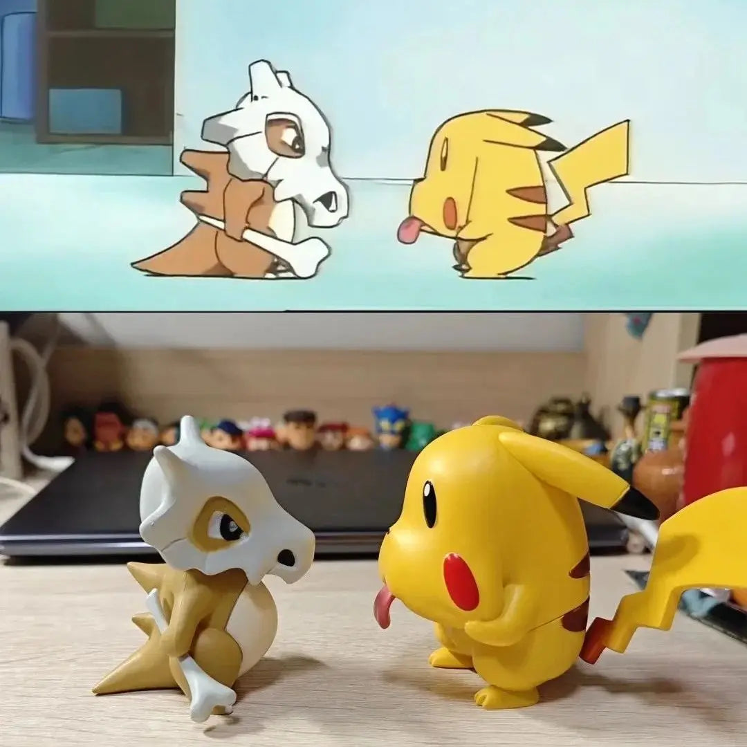Pokémon 7cm Mini Figure – Cute Cubone or Grimace Pikachu Anime Collectible