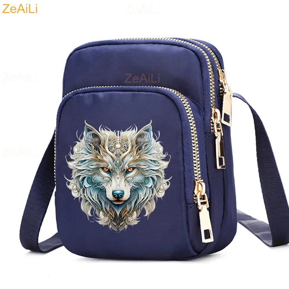 Cat & Dog Faith Quote Crossbody Phone Bag