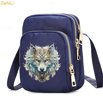 Cat & Dog Faith Quote Crossbody Phone Bag
