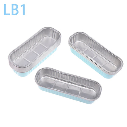 10‑Pack Mini Loaf Pans (With/Without Lids) – 6.8oz Aluminum Foil Bread & Muffin Containers